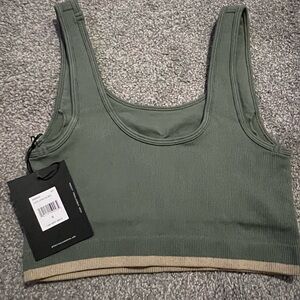 Spiritual Gangster Olive Longline Bra